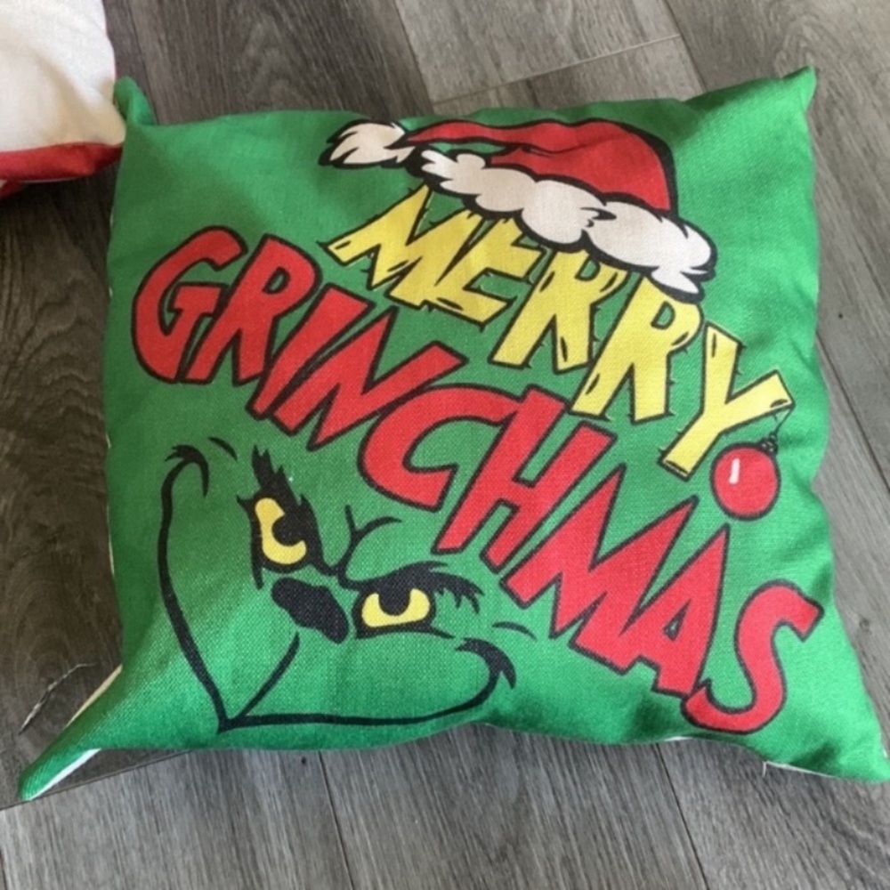 Grinch holiday Christmas pillow final sale price!price firm!